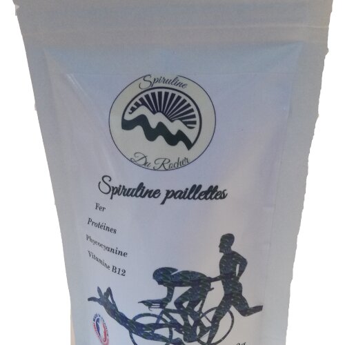 Etiquette spiru paillettes 100g photo