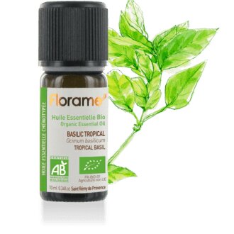 Huile Essentielle Bio BASILIC TROPICAL 5ml   FLORAME