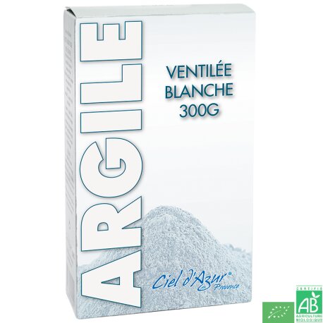 ARGILE BLANCHE 300 GR                        CIEL D'AZUR