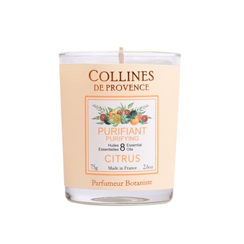 Bougie  Purifiant Citrus 75 gr Collinnes de provence