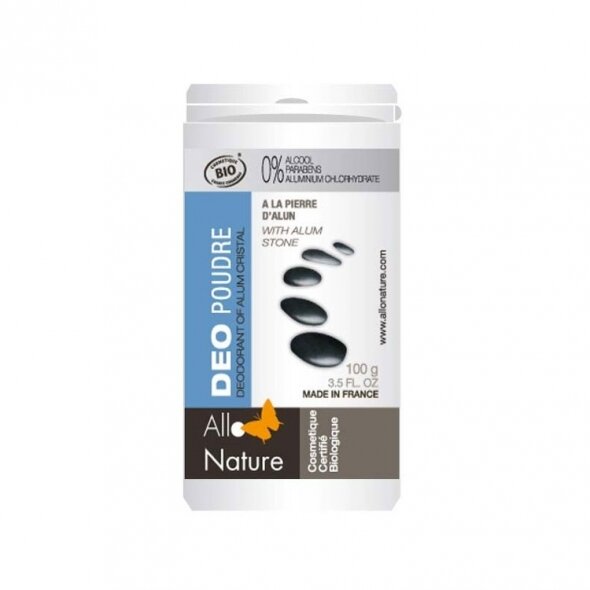 Allo Nature Déodorant poudre à l'Alun 100 gr  Allo Nature