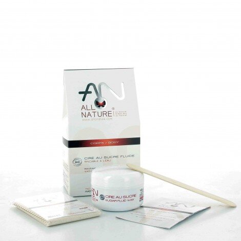 Kit Epilation Cire au sucre bio Fluide  Allo Nature