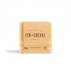 SAVON DE MARSEILLE CUBE VÉGÉTAL 300G  FER A CHEVAL