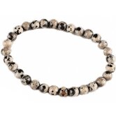 Bracelet jaspe dalmatien 6 MM