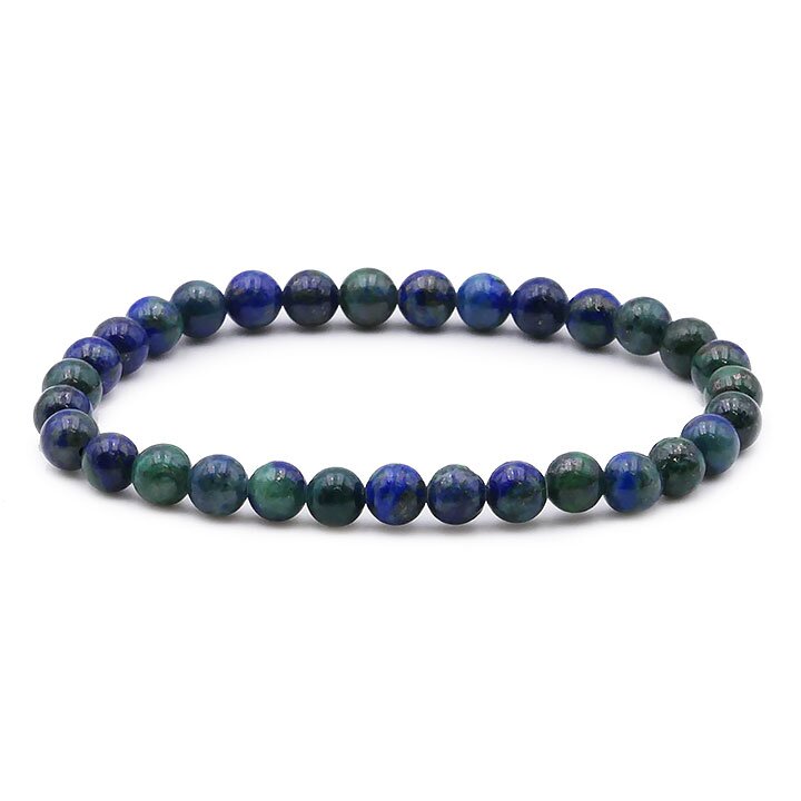 BRACELET AZURITE  MALACHITE  6MM