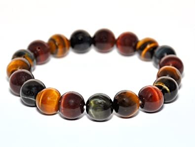 BRACELET OEIL DE TIGRE MULTICOLORE 8MM
