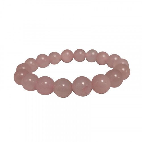 BRACELET 10MM  QUARTZ ROSE