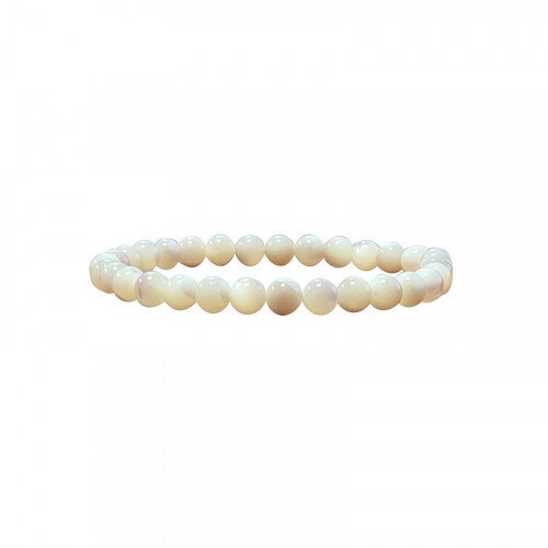 BRACELET 8MM NACRE