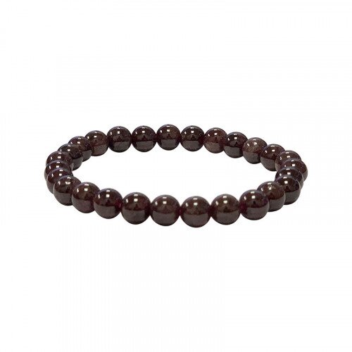 BRACELET 6MM GRENAT