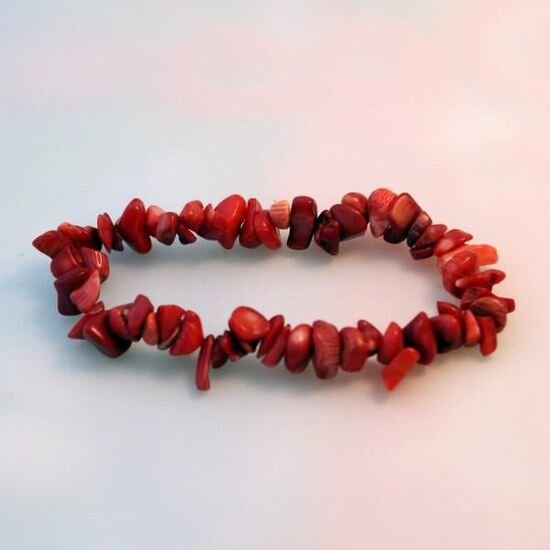 BRACELET BAROQUE CORAIL ROUGE