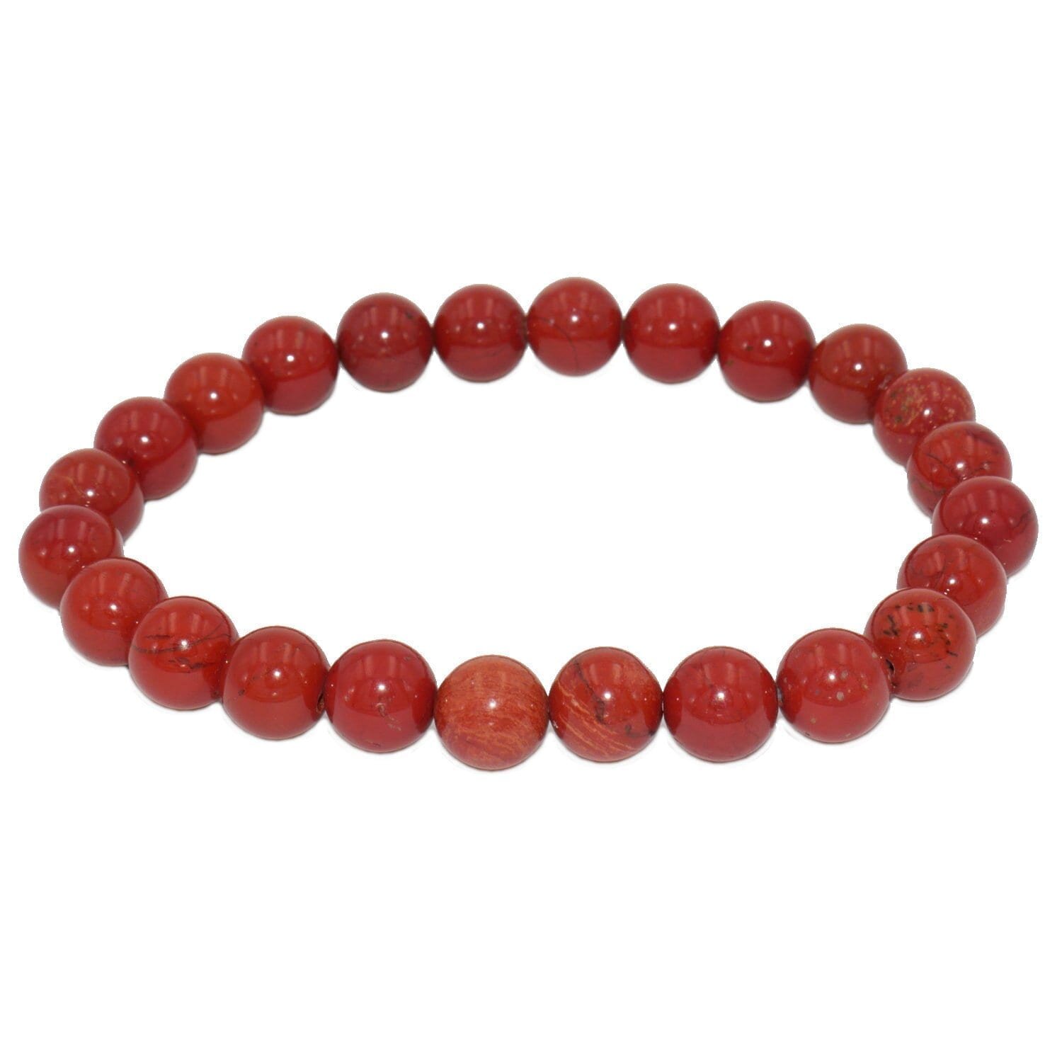 BRACELET BAROQUE  JASPE ROUGE