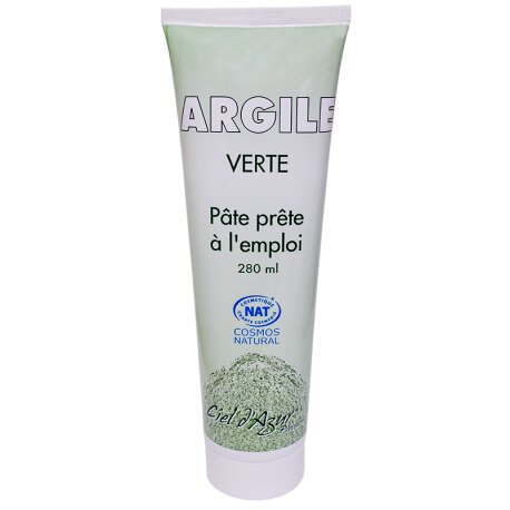 PATE ARGILE VERTE TUBE  280 GR  CIEL D'AZUR
