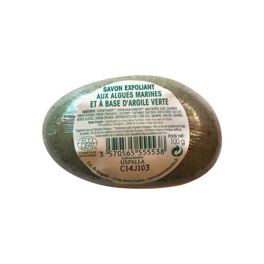 SAVON EXFOLIANT ALGUES MARINES  PASSION MARINE