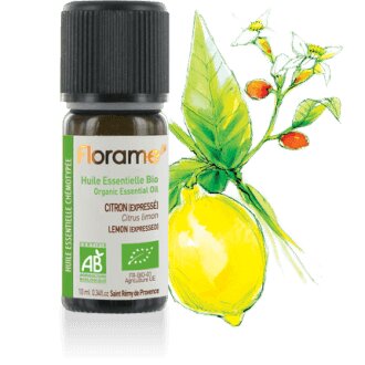Huile essentielle CITRON (Expressé) 10ml FLORAME