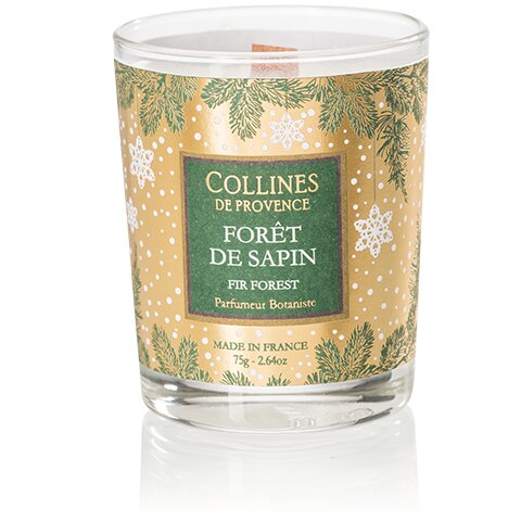 Bougie Noël forêt de sapin  75GR Collines de Provence