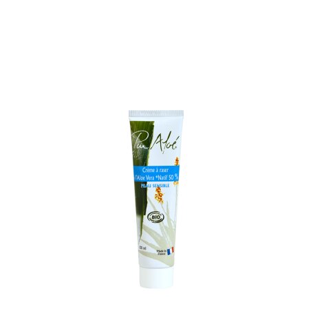 Pur'Aloé Crème à raser aloé 100 ml      PROMO