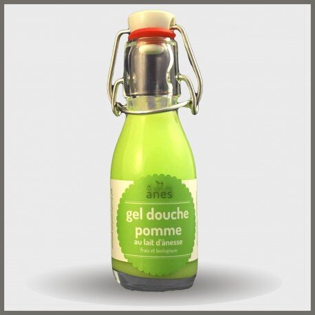 AU PAYS DES ANES Gel douche bio parfum pomme verte 100ml